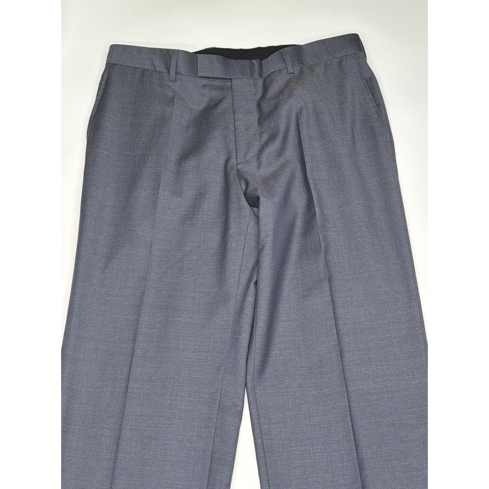 HUGO BOSS Mens Grey Pleated Dress‎ Pants Tailored Fit Business Casual Trousers